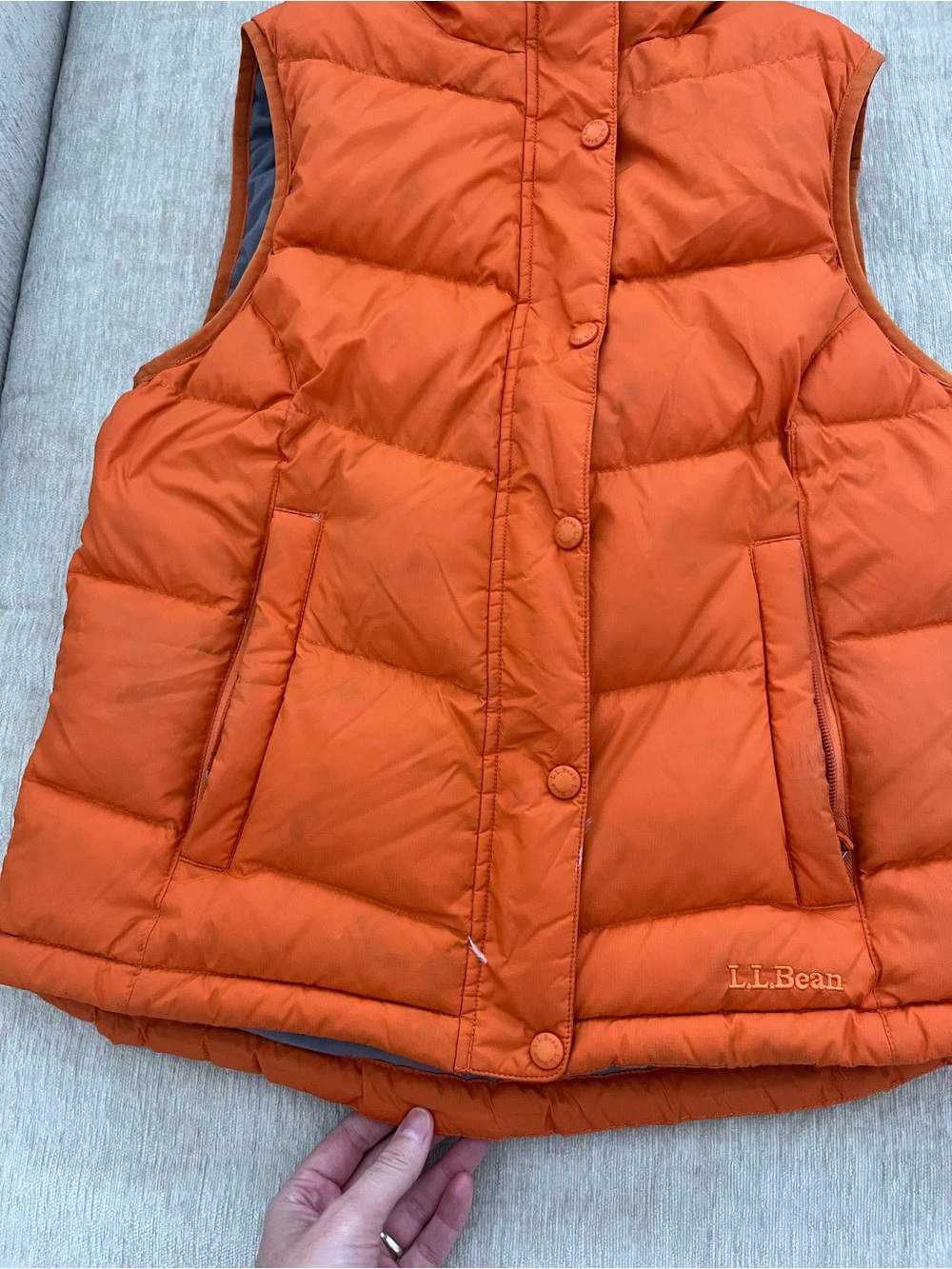 LL Bean Goose Down Puffer Vest. - Picture 3 of 14
